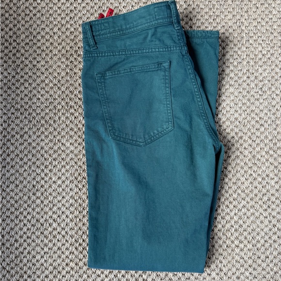 Kiton Teal Green Denim Jeans Men’s Size 32 Napoli, Italy - Picture 3 of 16